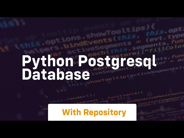 python postgresql database