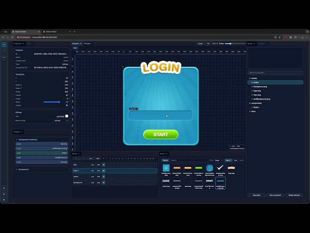 Visual layout editor for Pixi.js. New update