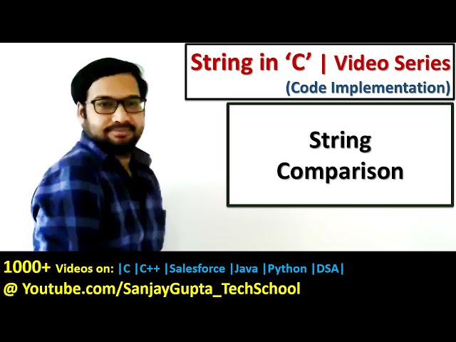 How to perform String Comparison in c programming language | by Sanjay Gupta