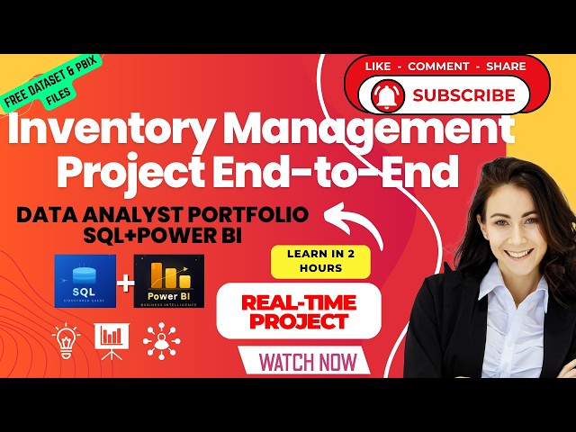 End-to-End Inventory Management Project | SQL + Power BI | Real-Time Analytics | Beginners & Experts