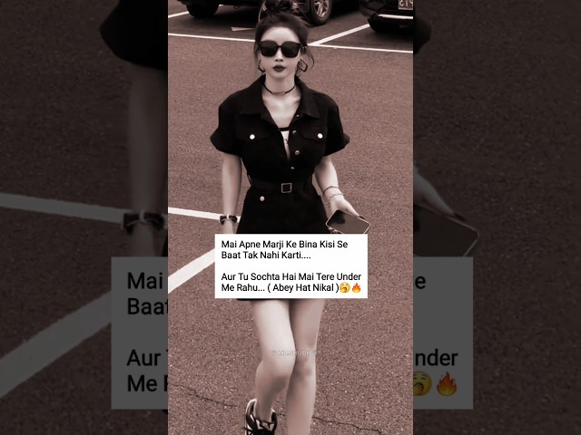 😈 Girls Attitude Shayari Status ☠️ Single Girls Attitude WhatsApp Status #shorts #ai