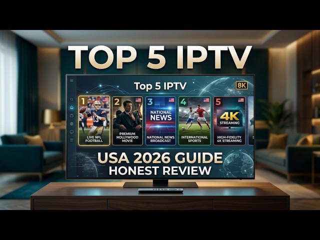 Top 5 IPTV Services for USA (2026) | 4K, Sports & Live TV