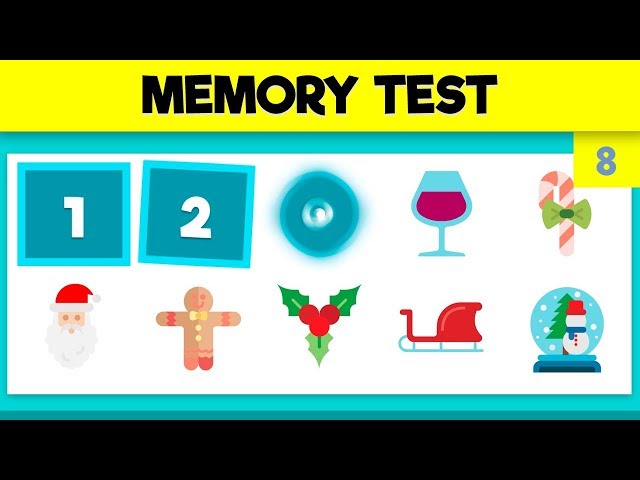 QUICK MEMORY TEST - PHOTOGRAPHIC MEMORY TEST - VIDEO 8