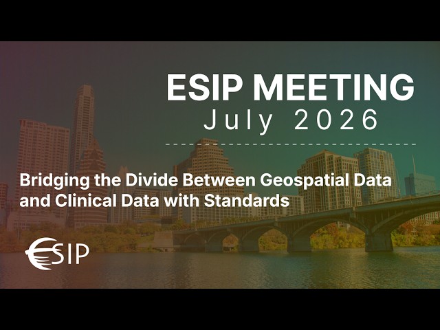 Bridging the Divide Between Geospatial Data and Clinical Data with Standards