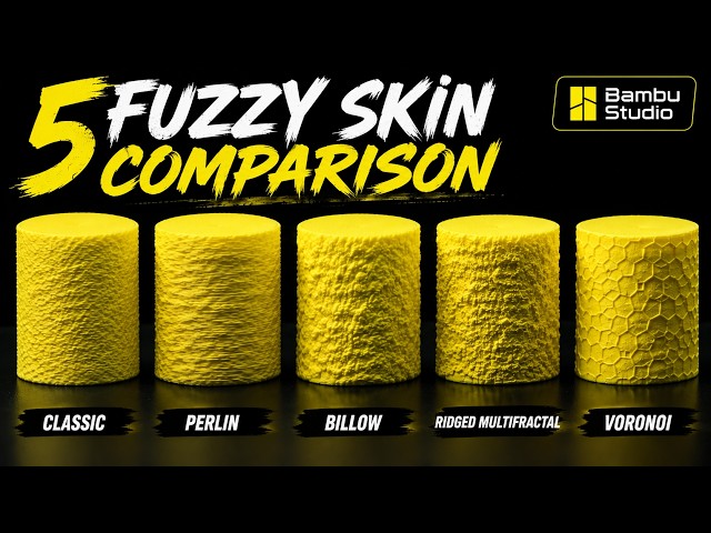 Fuzzy Skin Pattern Comparison | 3D Printing Test