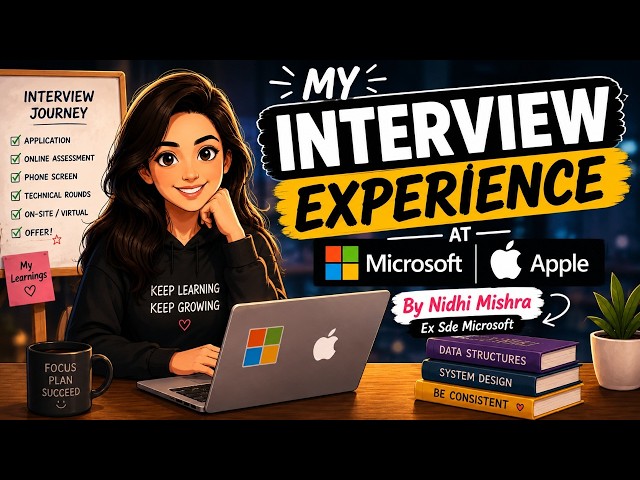 My Interview Experience At Microsoft, google | Nidhi Mishra | Ex - Sde Microsoft
