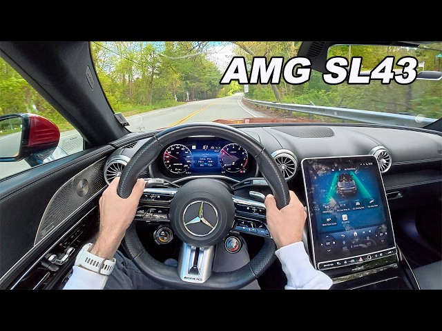 Driving The Mercedes AMG SL43 - Can the 2.0L Turbo Base Model Still Thrill? (POV Binaural Audio)