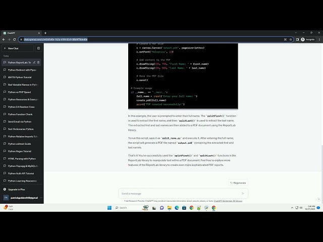 Python ReportLab use of splitfirst splitlast