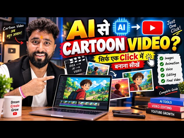 Ai se Cartoon Video Kaise Banaye | Step-by-Step Guide (2026) | ai video kaise banaye | ai video
