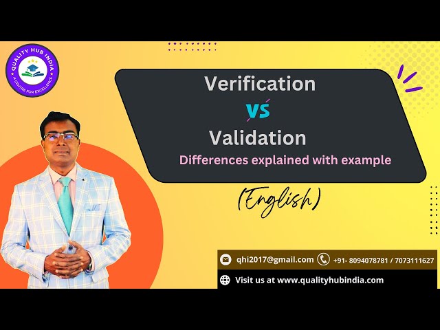 Key difference between Verification and Validation | Explained with examples| @QualityHUBIndia