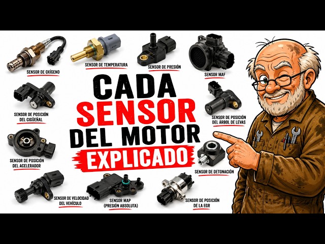 Todos los Sensores del MOTOR del AUTO explicados: MAF, MAP, IAT, TPS, O2, NOx | FUNCIONAMIENTO