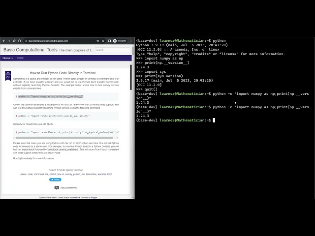 How to Run Python Code Directly in the Terminal or Command Line