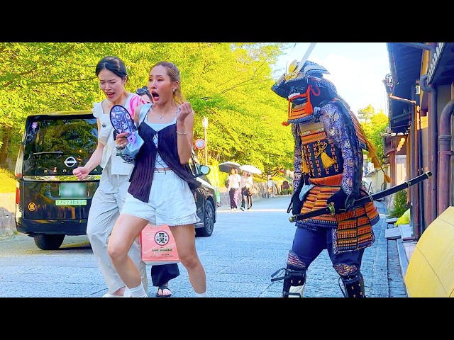 Non-Stop Screaming 😱 Samurai Prank Kyoto Japan #164