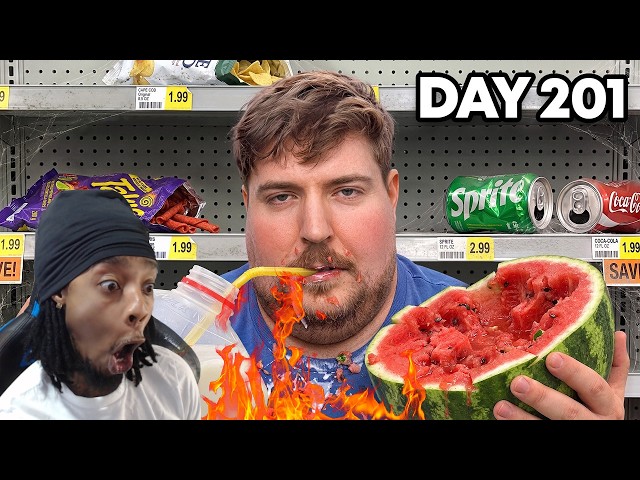 FlightReacts To MrBeast Eat Everything In A Grocery Store, Win $1,000,000!