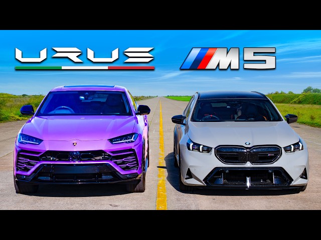 Are Lamborghinis ACTUALLY FAST? Urus v BMW M5 DRAG RACE