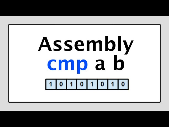 Assembly tutorial - CMP command & Sign Flag, Overflow Flag