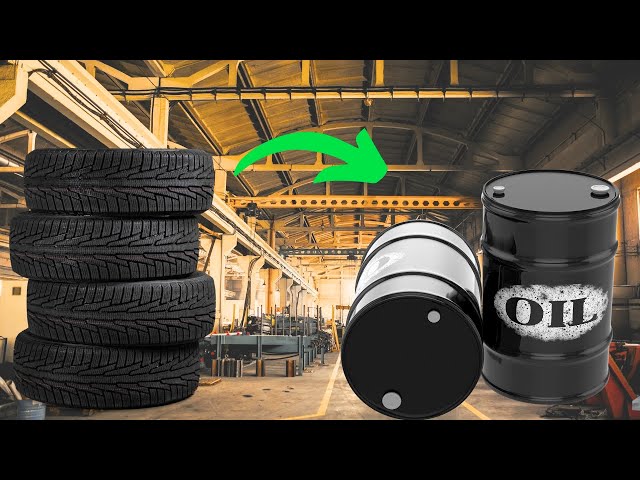 Amazing Process of making Oil through recycling Old Tires