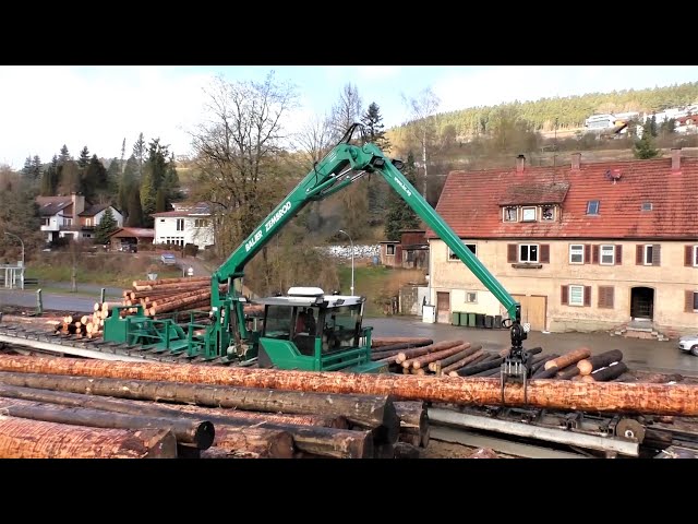 RSTW OBX, Rundholzsortier- und Transportwagen / Round wood sorting and transporting carriage