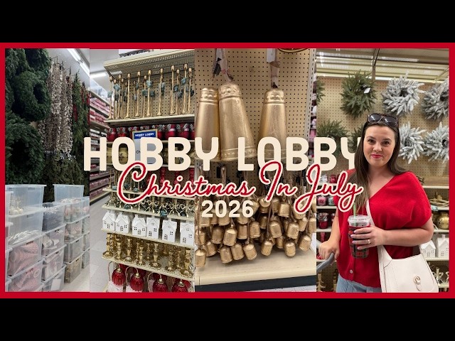 2026 Christmas Already? Hobby Lobby Holiday Decor is HERE | Shop With Me