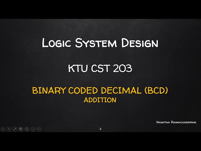 BINARY CODED DECIMAL(BCD)