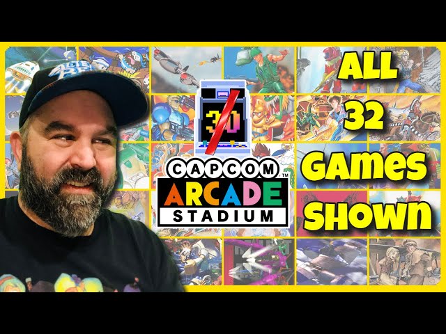 Capcom Arcade Stadium All 32 Games Shown