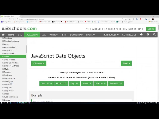JS Date, Random, Boolean, Comparisons, Conditions, For Loop