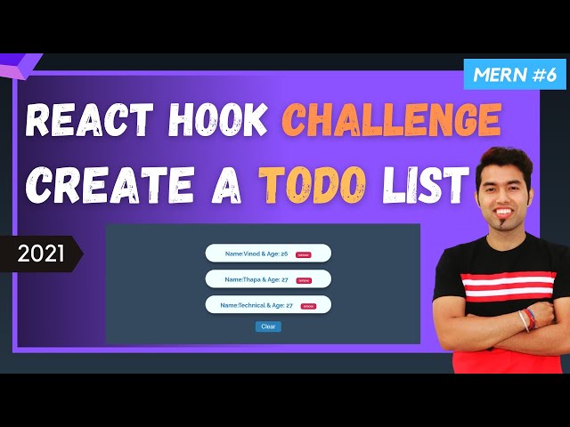 🔴 React Hook Challenge #2: Create a Basic TODO List | New Tips to get Data 😍