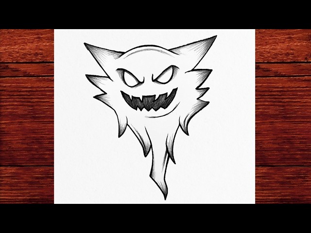 How to Draw Haunter Step by Step 👻 Easy Pokémon Drawing Tutorial