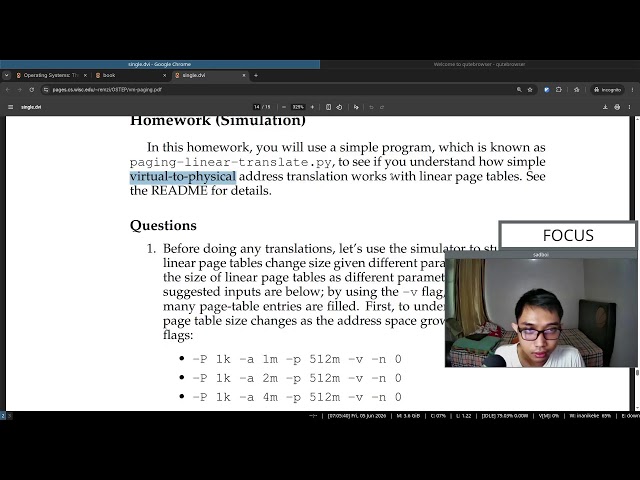 Live study: read along book "Operating Systems: Three Easy Pieces" (Part 115)