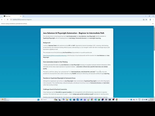 Java Selenium Framework 03b – Nested Frames | TestNG + Extent Report Integration