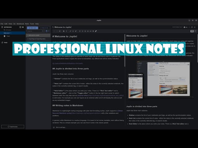 Professional Note Taking With Joplin Markdown