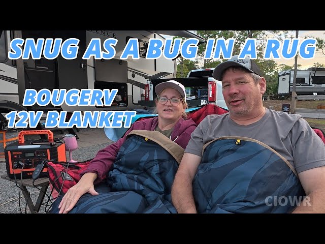 BougRV 12V Heated Blanket Review | Perfect for RVs & Camping