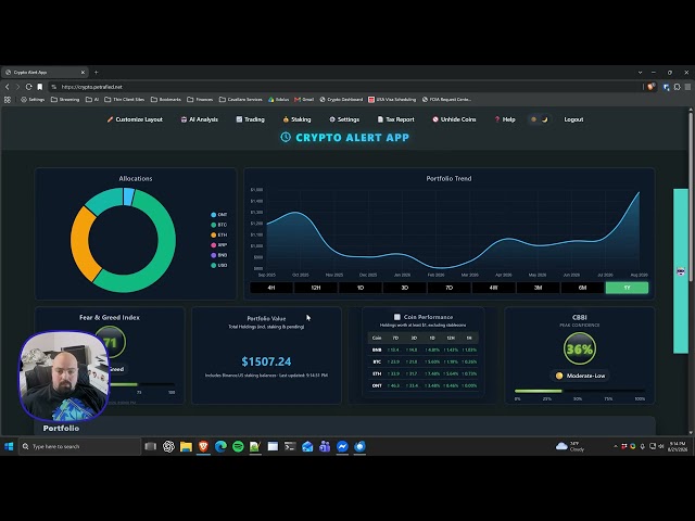 I built my own Binance API Trading App!