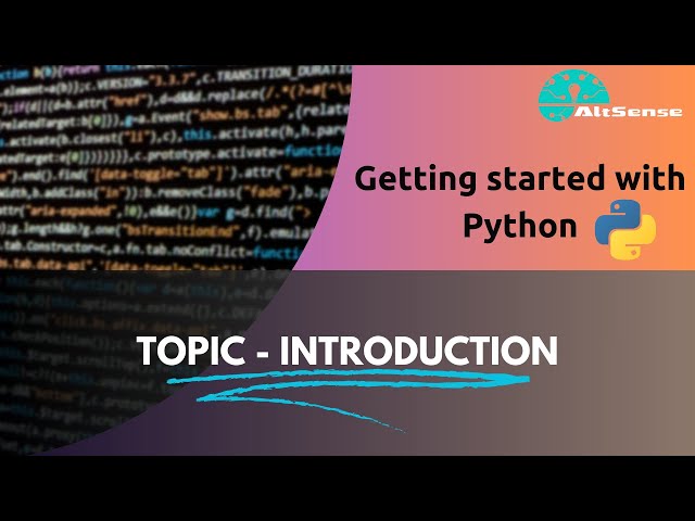 Python Basics in English - Course Introduction