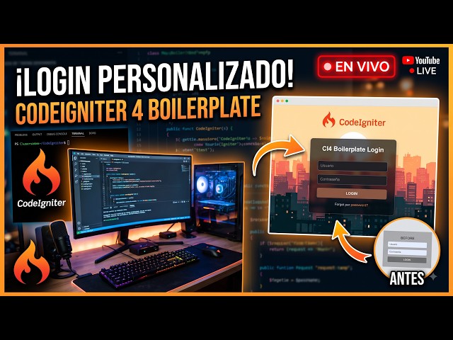 🎨 CodeIgniter 4: Customizing the Login Interface Live