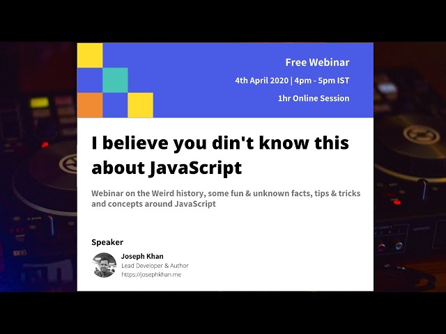 I believe you didn't know this about JavaScript