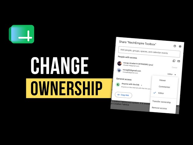 How to Change File Owner in Google Sheets (Avoid Common Mistakes)