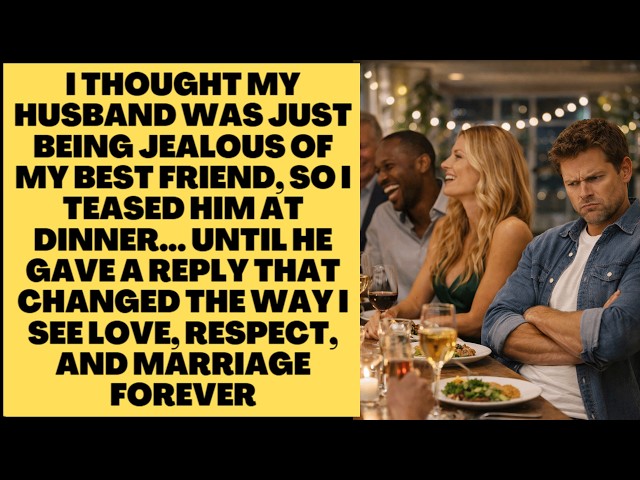 I Mocked My Husband for Being “Jealous”… His Reply Silenced the Entire Table