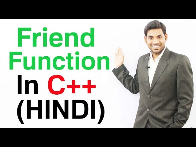 Friend Function In C++ (HINDI/URDU)