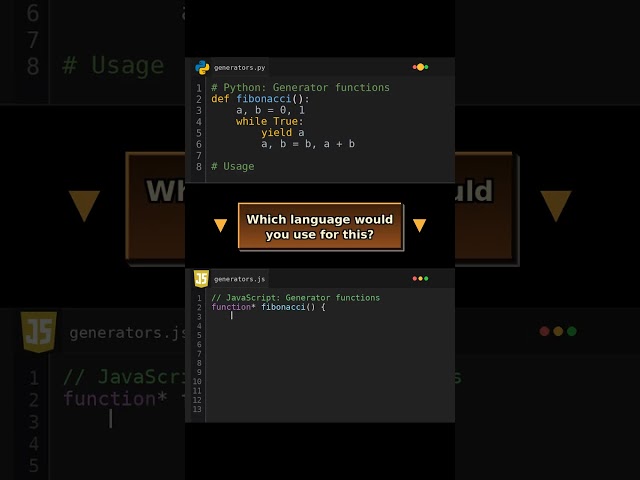 Generator Functions: Infinite Sequences Battle #programmingcomparison
