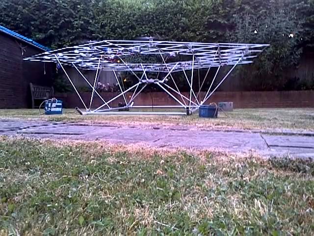 Prototype Manned Multicopter in testing