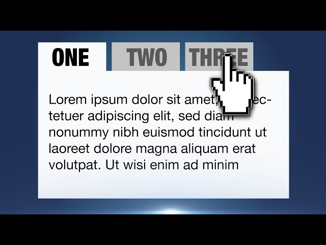 How to Create Tabs with only HTML & CSS