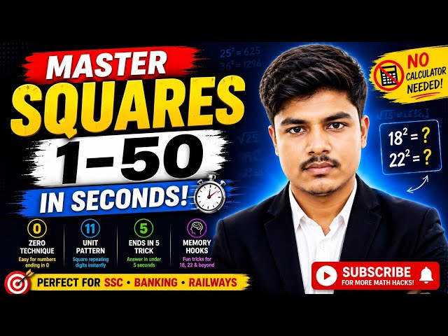 Master Squares 1–50 in Seconds: The Ultimate Mental Math Hack