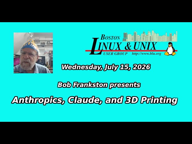 [BLU] Anthropic's Claude and 3D Printing