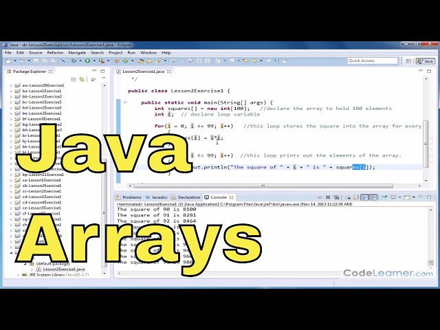 Learn Java - Exercise 02x - Java Arrays and Loops