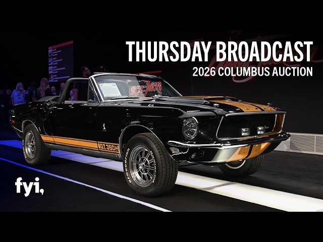 FYI // Barrett-Jackson Thursday Broadcast Replay // 2026 Columbus Auction // Thursday, June 25