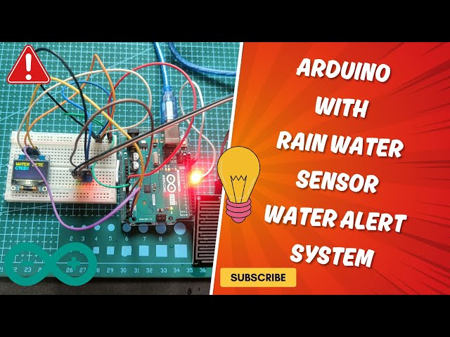 Arduino Rain Water Sensor Project|Real-Time RainDetection with OLED Display Warning |Arduino Project