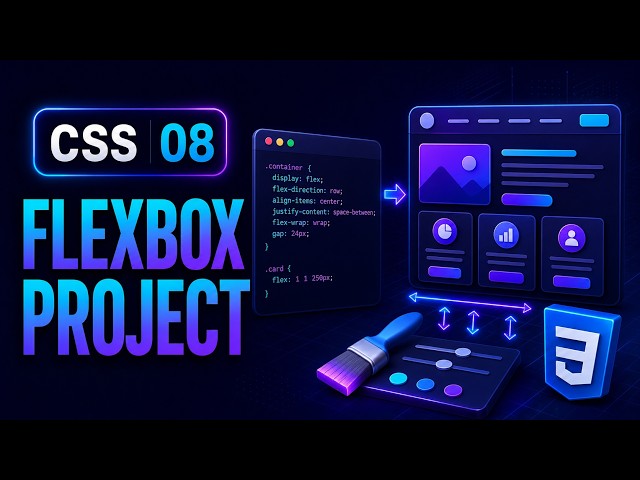 CSS Flexbox Practical Project in Pashto #08 | Build a Responsive Web Layout