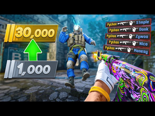 Getting the HIGHEST RANK while SOLO Qing in CS2...
