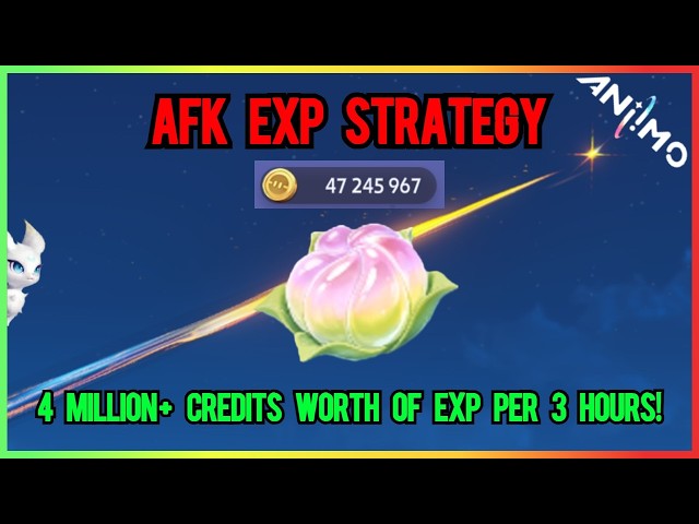 Aniimo - Save MILLIONS of credits in hours by afk farming exp to level up instead! Works co-op!